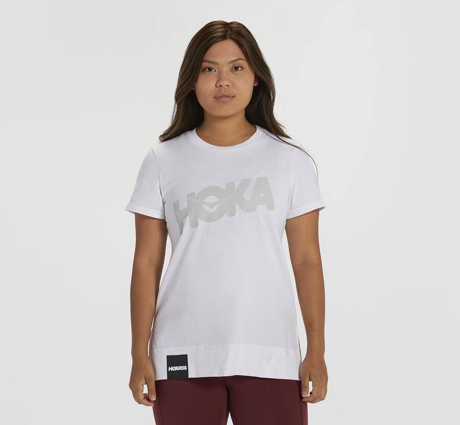 Camisa Hoka One One Mujer Blancos - Brand - KIYM40862